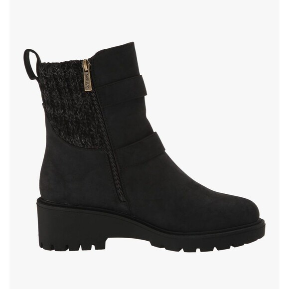 Muk Luks Boot Womens Finley FaithFaux-Fur Lined Women’s Black Sz. 8.5 - Picture 2 of 12